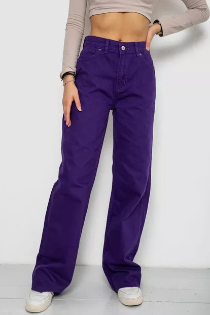 Джинсы женские, цвет фиолетовый, 250R1077
