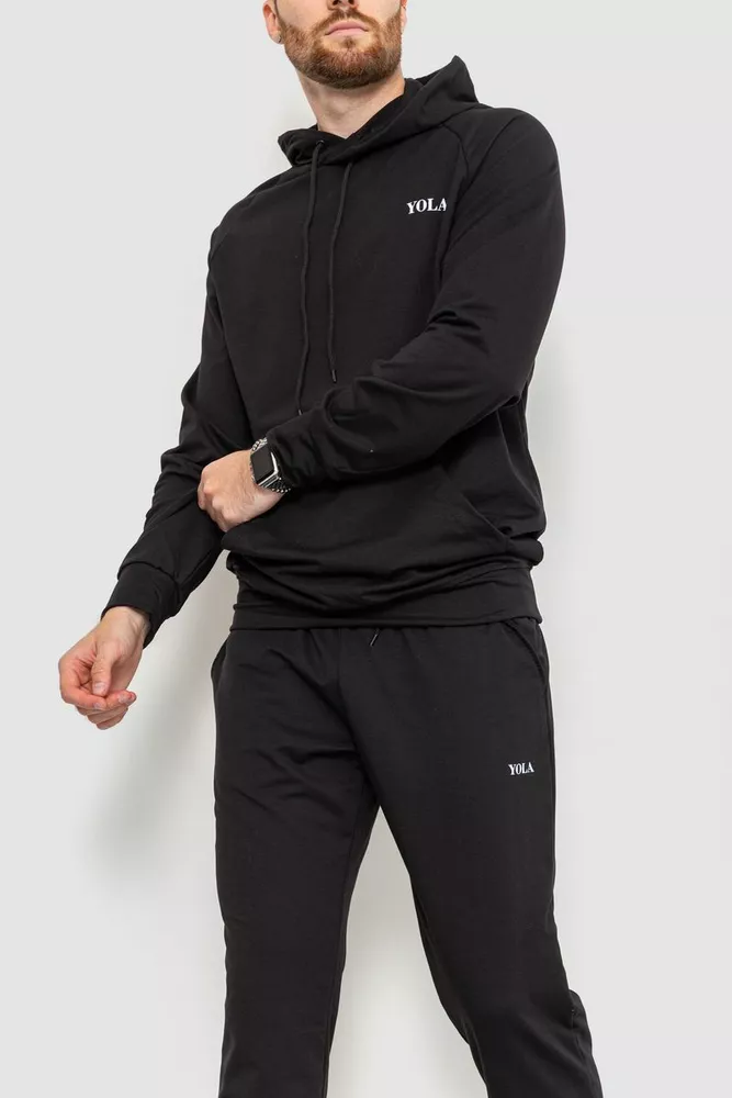 Купить Спорт костюм мужской, цвет черный, 129R1618 оптом - Фото №2