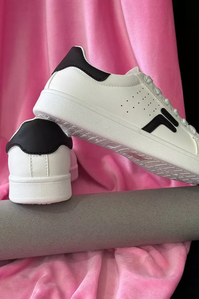 Купити Кеди жіночі, колір чорно-білий, 248RZ97 - Фото №4