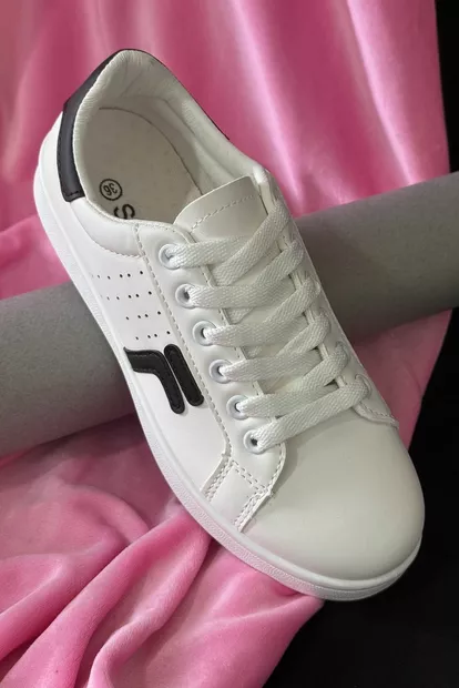 Кеды женские, цвет черно-белый, 248RZ97