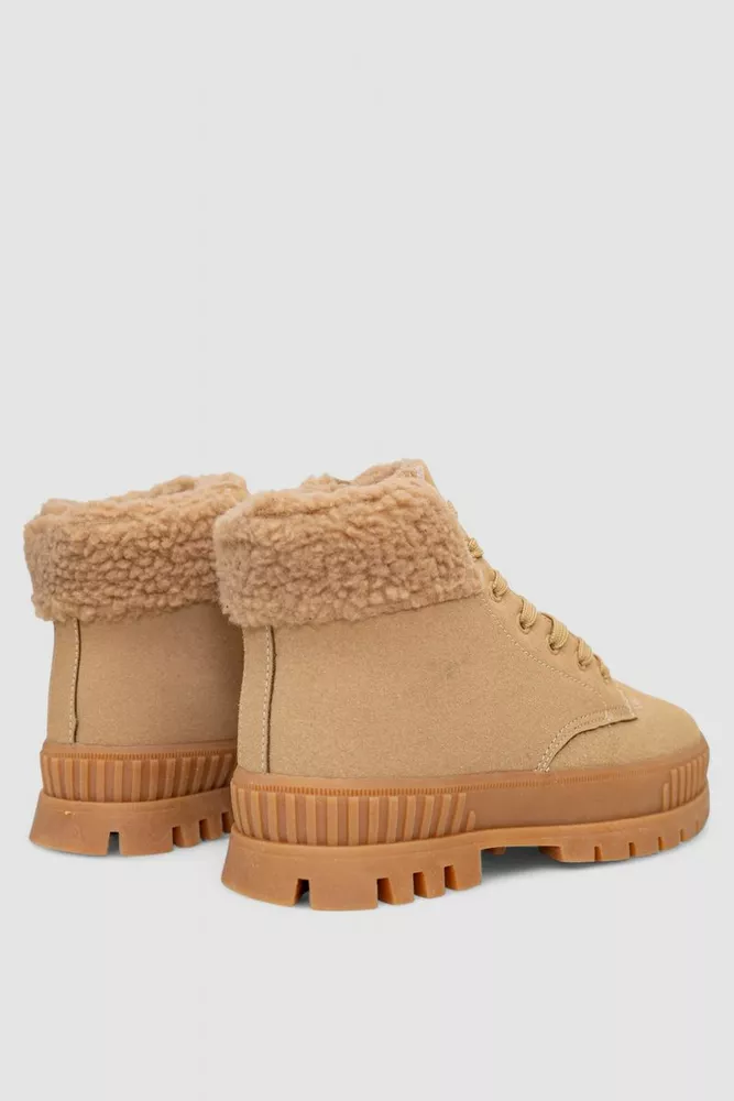 Купить Ботинки женские зимние на меху, цвет бежевый, 248RCX1750-3 - Фото №4