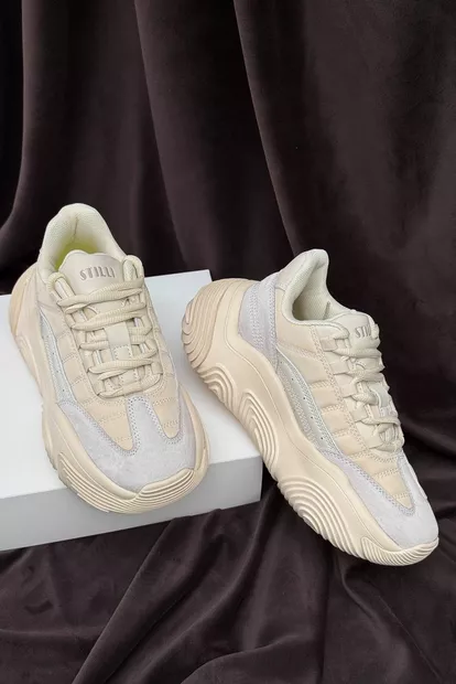 Кроссовки женские, цвет бежевый, 248RCX1250