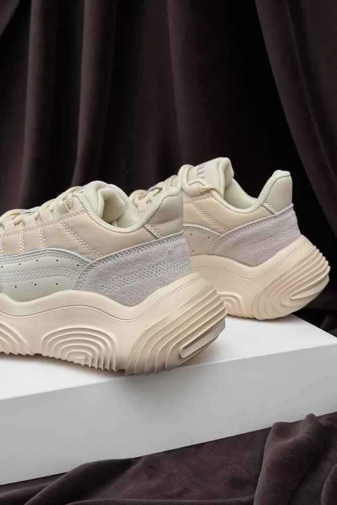 Купити Кросівки жіночі, колір бежевий, 248RCX1250 - Фото №4