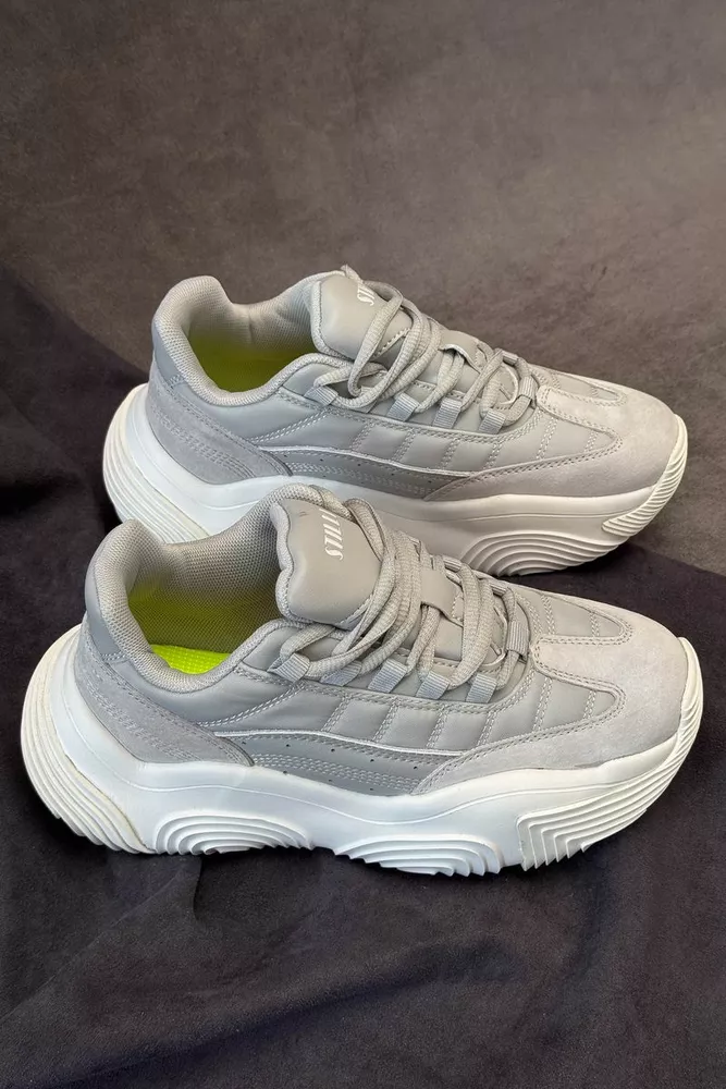 Купити Кросівки жіночі, колір сірий, 248RCX1250 оптом - Фото №3