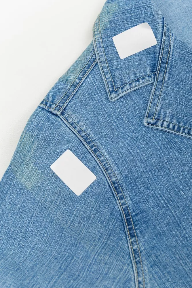 Купити Куртка жіноча джинсова  -уцінка, колір блакитний, 201R55-055-U-26 - Фото №2