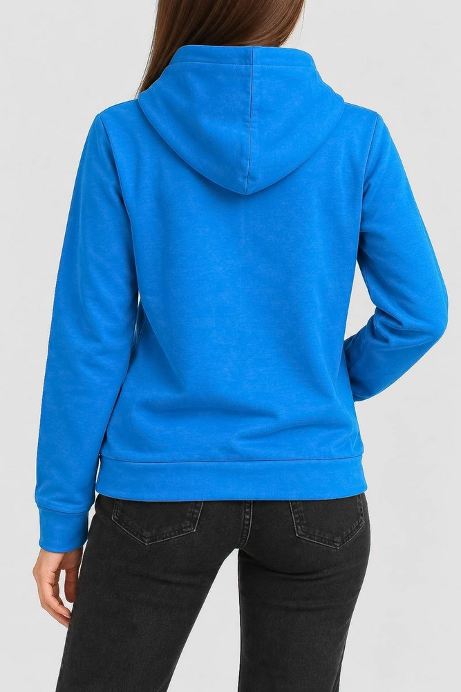 Купить Худи женский однотонный, цвет голубой, 244R708-5 - Фото №4