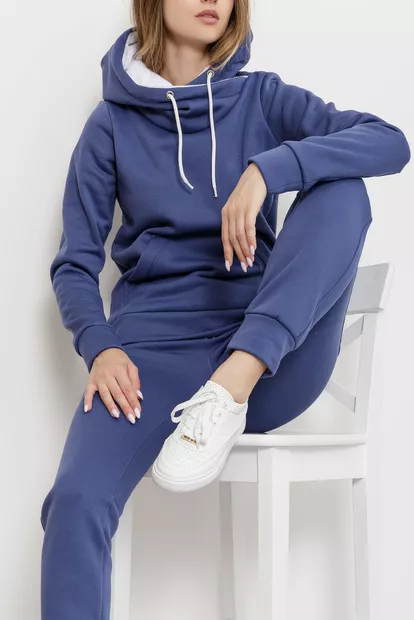 Спорт костюм жіночий на флісі, колір синій, 102R016-1