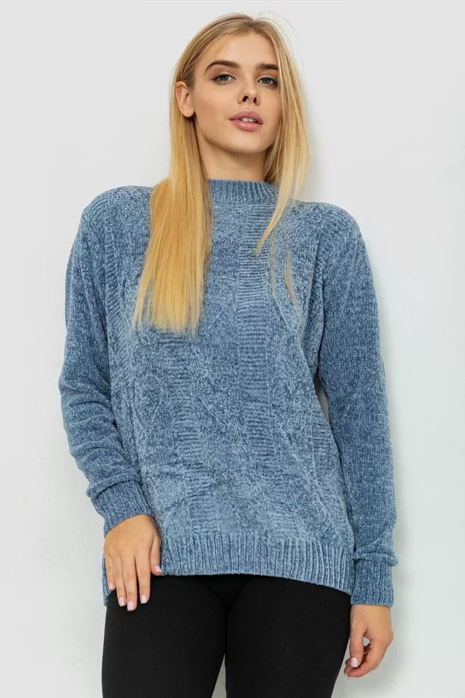 Купити Светр жіночий, колір джинс, 221R20PCS03 - Фото №2