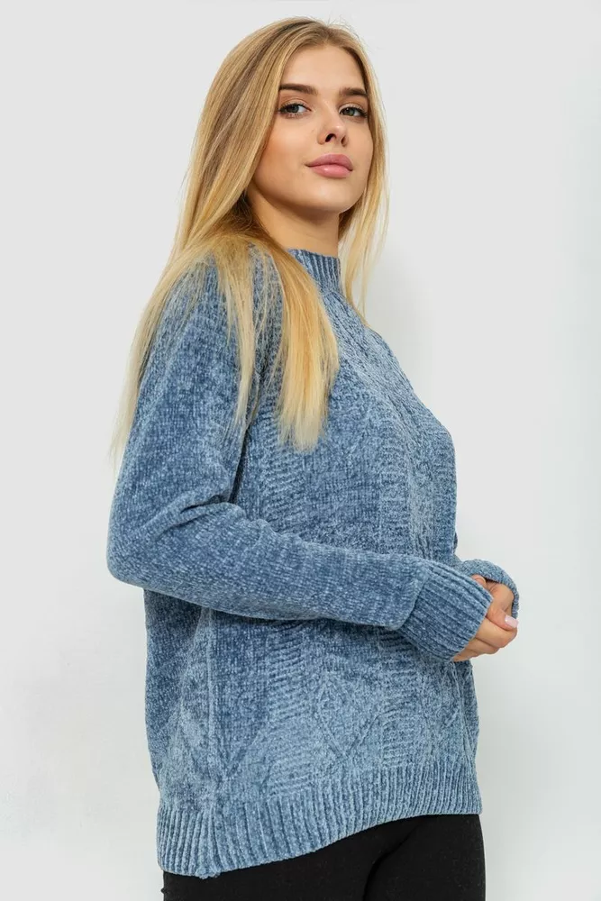 Купити Светр жіночий, колір джинс, 221R20PCS03 - Фото №4