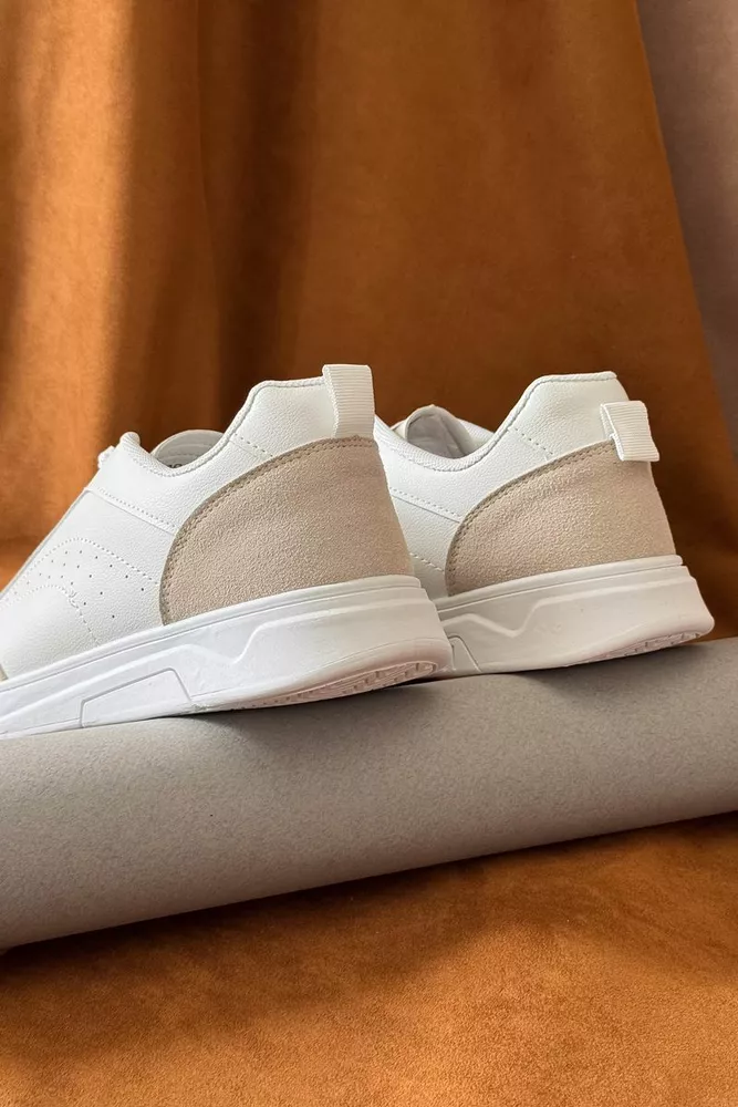 Купить Кеды мужские, цвет бело-бежевый, 248RR127-8R - Фото №4