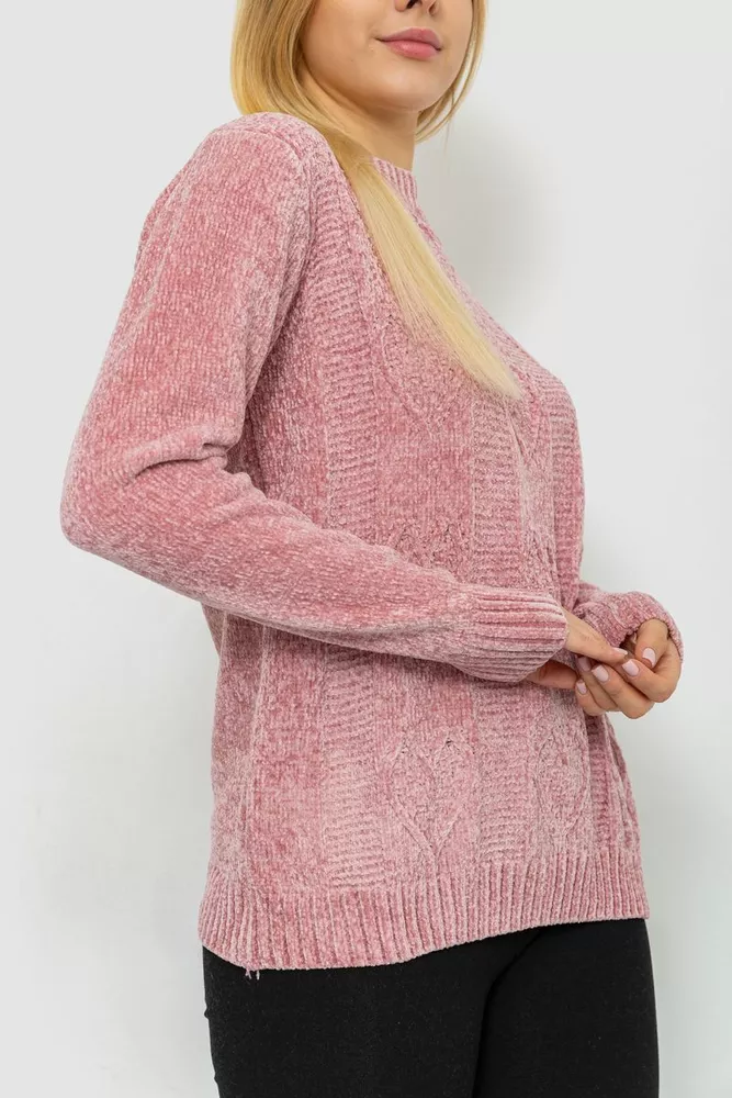 Купити Светр жіночий, колір пудровий, 221R20PCS03 - Фото №3