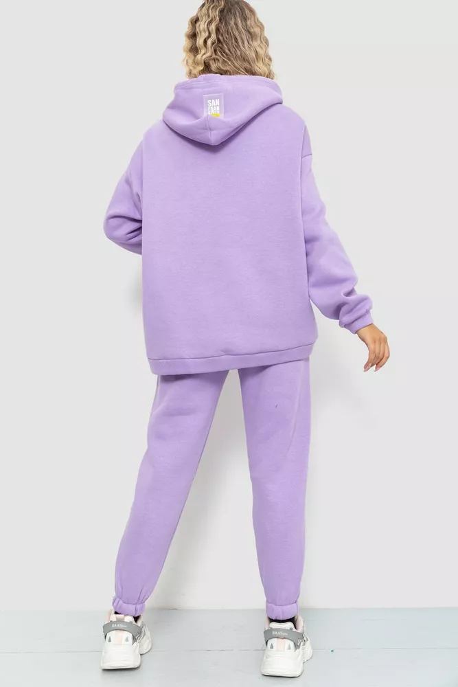 Купить Спортивный костюмженский на флисе, цвет сиреневый, 115R0498 - Фото №4