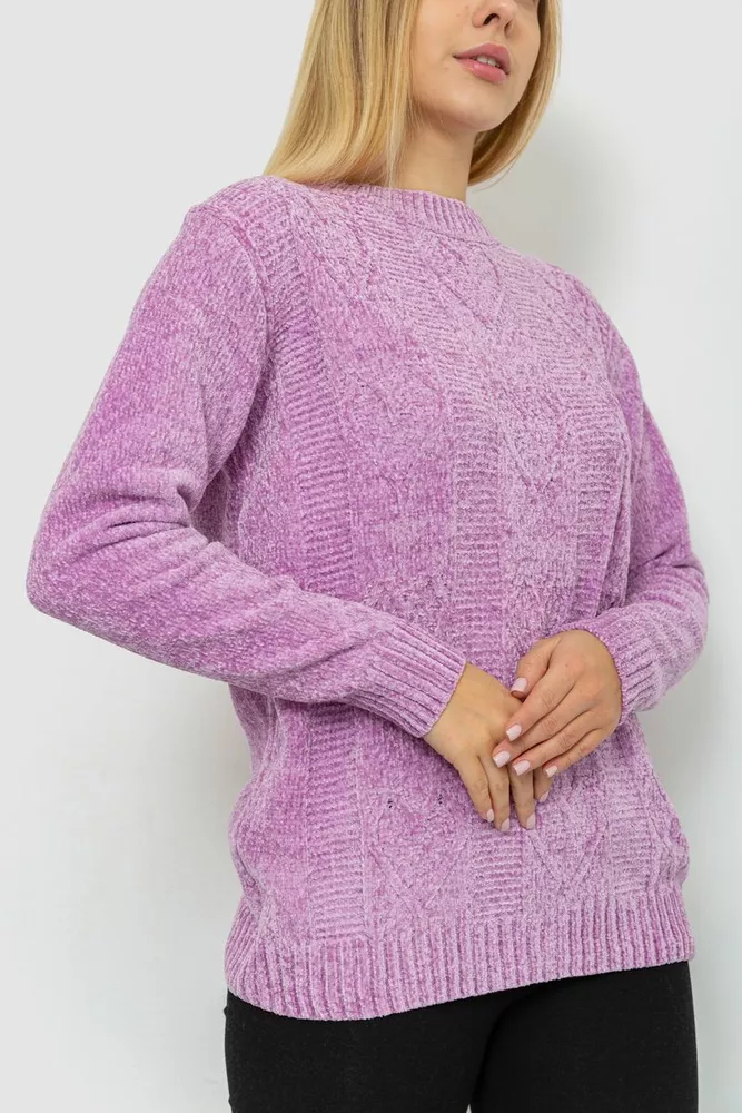 Купити Светр жіночий, колір бузковий, 221R20PCS03 оптом - Фото №3