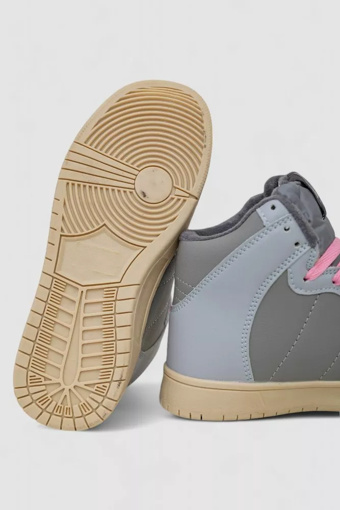 Купить Кроссовки женские зимние на меху  -уценка, цвет серо-голубой, 248RH1060-U-6 - Фото №7