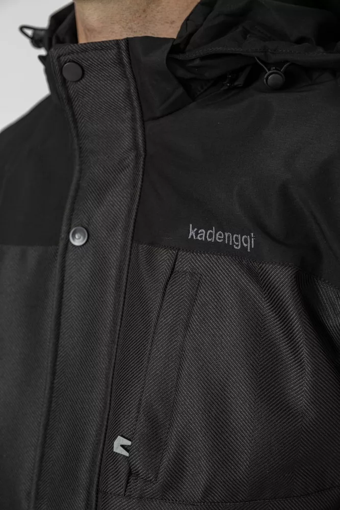 Купити Куртка чоловіча демісезонна з капюшоном  -уцінка, колір чорний, 214R61035-U-13 оптом - Фото №5