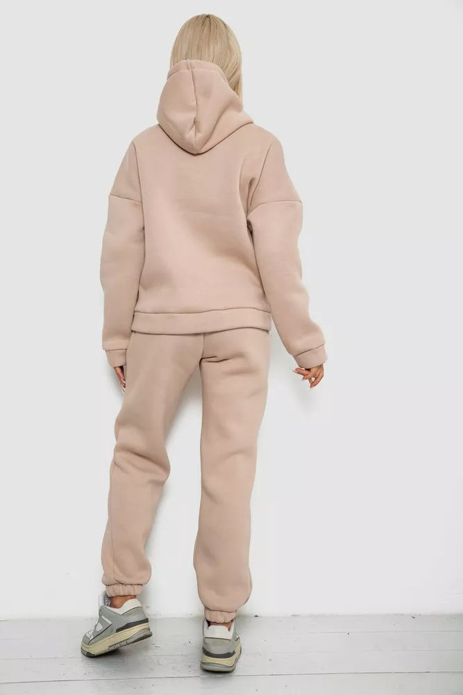 Купить Спортивный костюм женский на флисе  -уценка, цвет светло-бежевый, 238R5726-U-6 - Фото №4