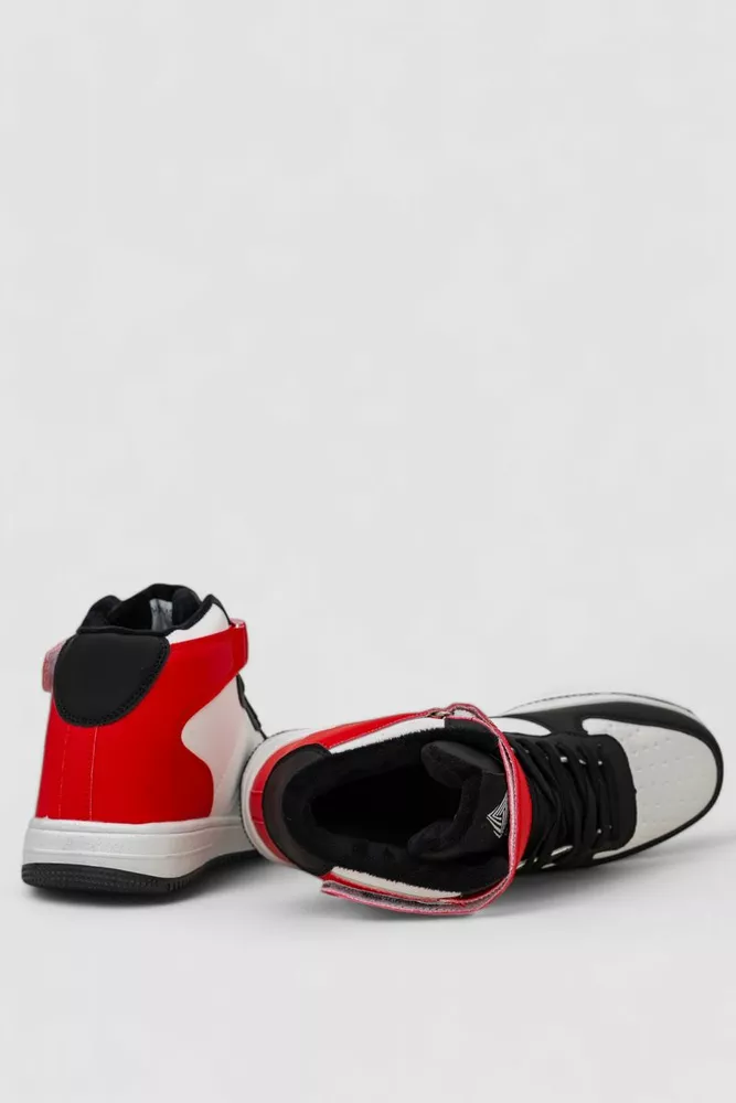 Купити Кросівки чоловічі зимові на хутрі  -уцінка, колір біло-червоний, 248RH1020-U-13 - Фото №5