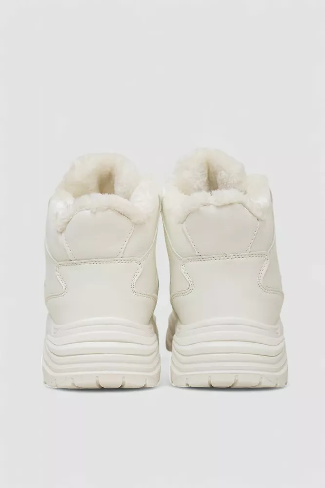 Купити Кросівки жіночі зимові на хутрі  -уцінка, колір білий, 248RDM06-U-1 - Фото №4