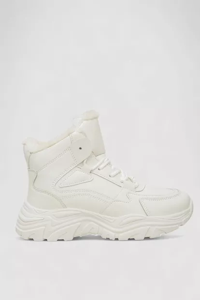 Кросівки жіночі зимові на хутрі  -уцінка, колір білий, 248RDM06-U-1