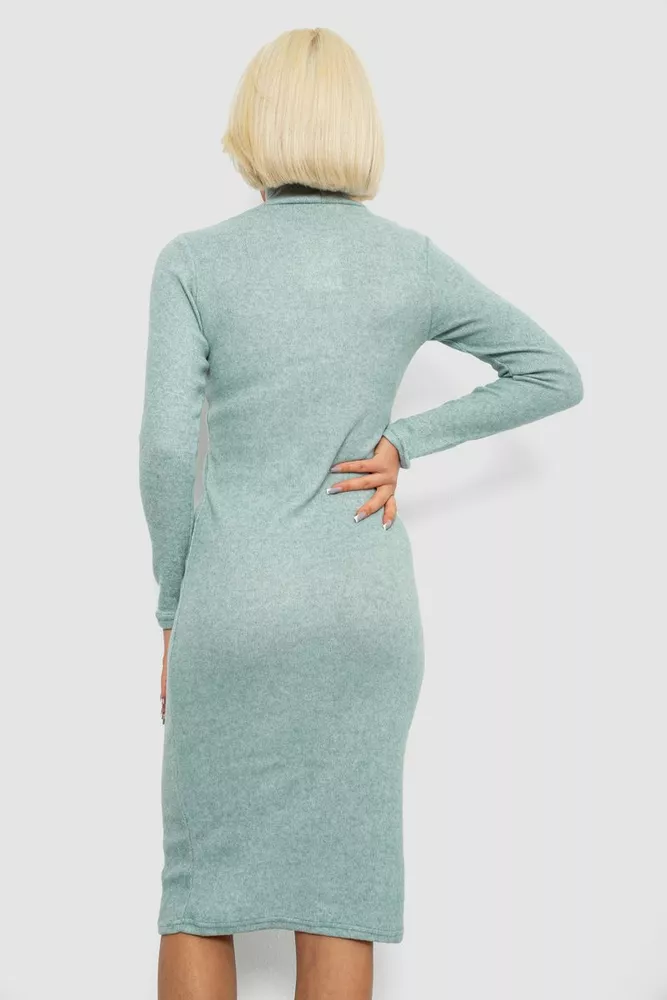 Купить Платье повседневное утепленное, цвет оливковый, 257R115 - Фото №4