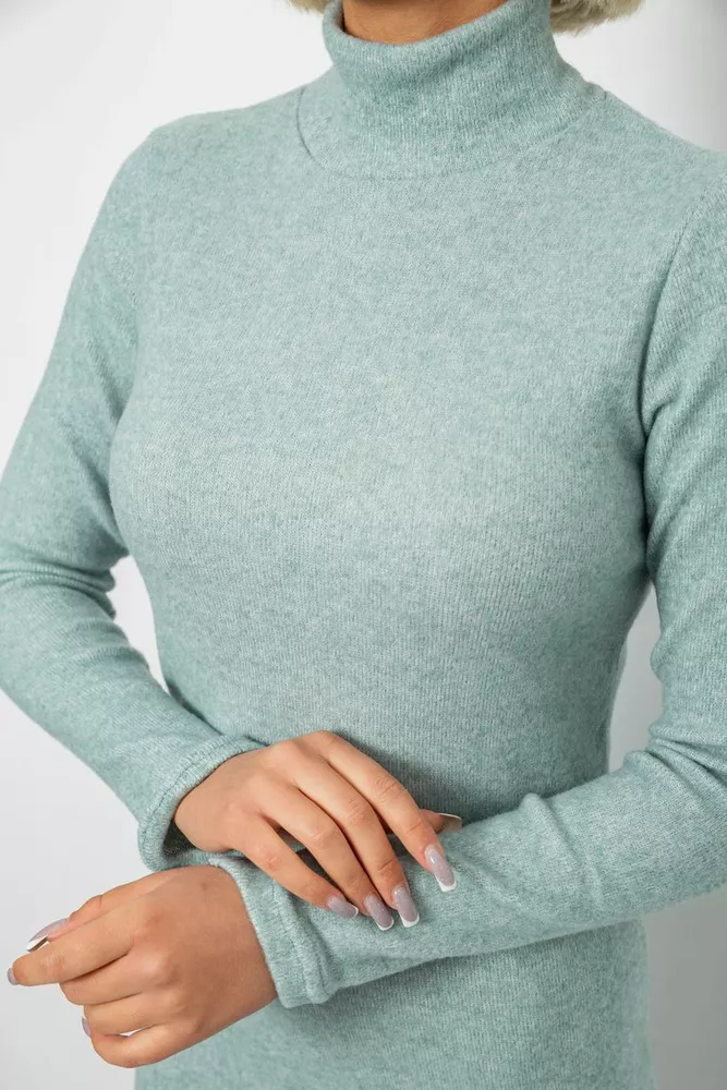 Купить Платье повседневное утепленное, цвет оливковый, 257R115 - Фото №5