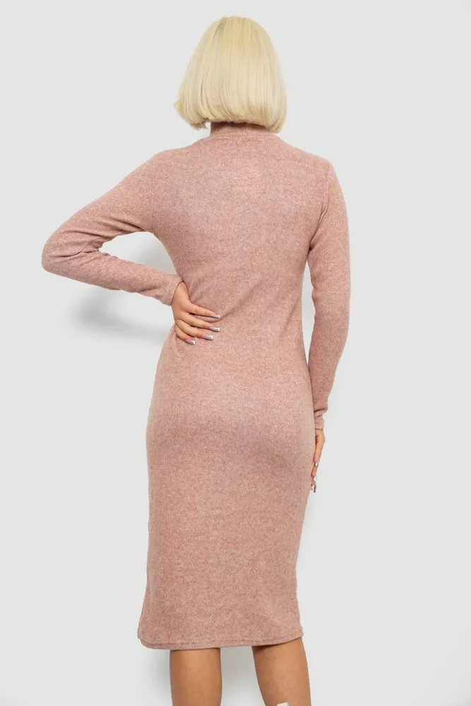 Купить Платье повседневное утепленное, цвет бежевый, 257R115 - Фото №4