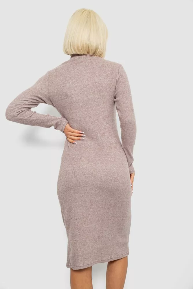Купить Платье повседневное утепленное, цвет мокко, 257R115 - Фото №4