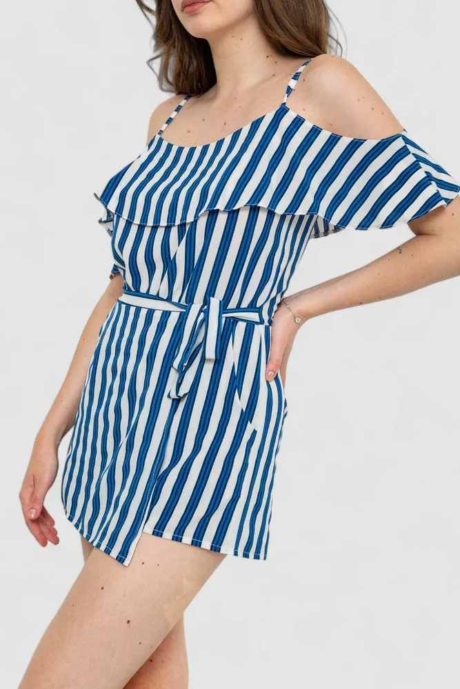 Купити Комбінезон жіночий, колір синьо-білий, 230R165 - Фото №3