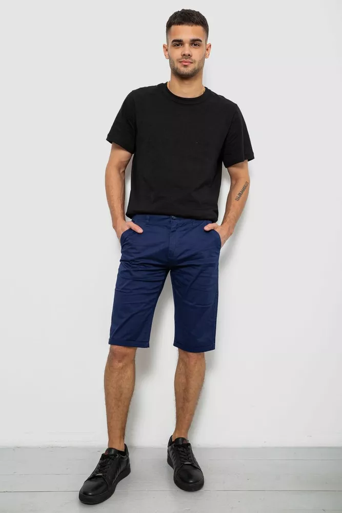 Купити Шорти чоловічі класичні, колір синій, 243RXK39-4-1 - Фото №2