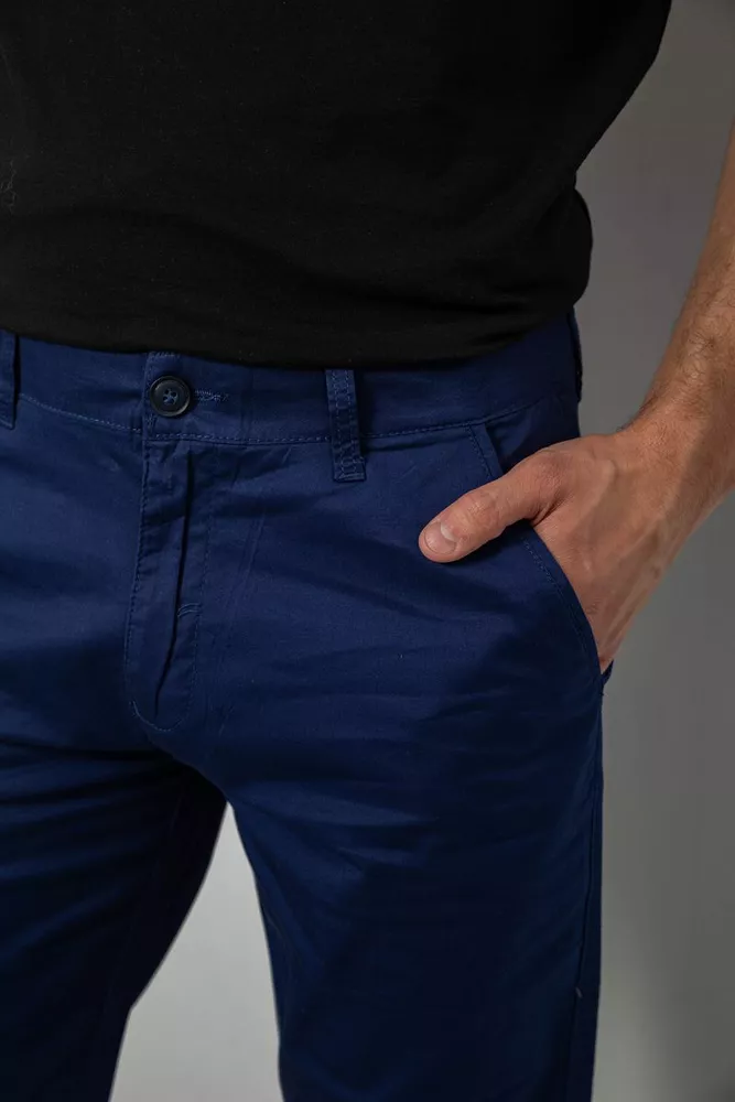 Купити Шорти чоловічі класичні, колір синій, 243RXK39-4-1 - Фото №5