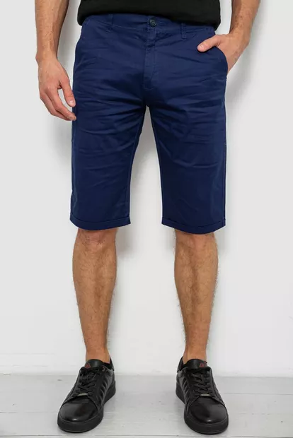 Шорти чоловічі класичні, колір синій, 243RXK39-4-1