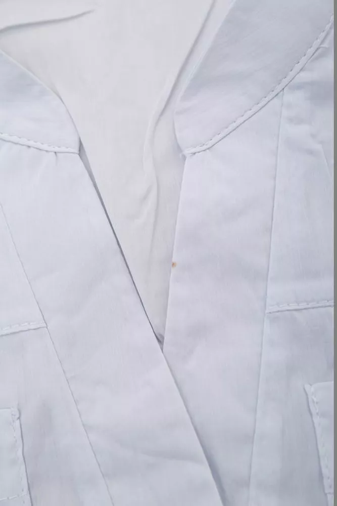 Купить Блуза однотонная  -уценка, цвет белый, 230RR-96-1-U-1 - Фото №6