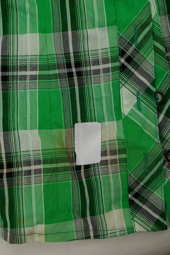 Купити Сорочка жіноча в смужку 230R064-10 -уцінка, колір Зелений - Фото №6