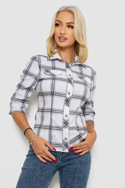 Рубашка женская -уценка, цвет молочный, 230R063-25-U