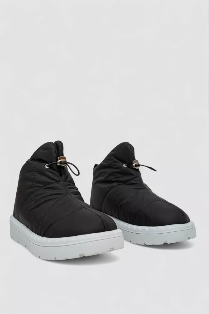 Купить Дутики женские зимние на меху, цвет черно-серый, 248RFM400-5 - Фото №3