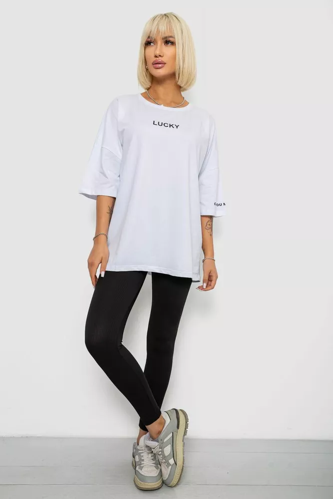 Купить Футболка женская с принтом, цвет белый, 244R2019 - Фото №2