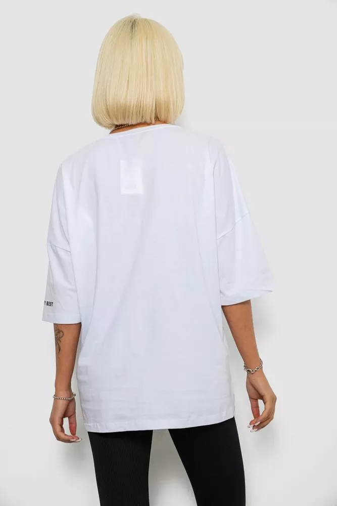 Купить Футболка женская с принтом, цвет белый, 244R2019 - Фото №4