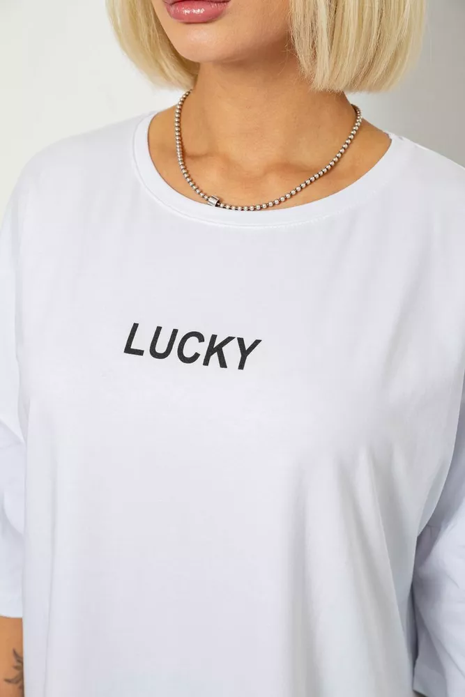 Купить Футболка женская с принтом, цвет белый, 244R2019 - Фото №5