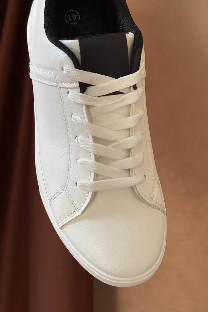 Купить Кеды мужские, цвет бело-черный, 248RR26 - Фото №2