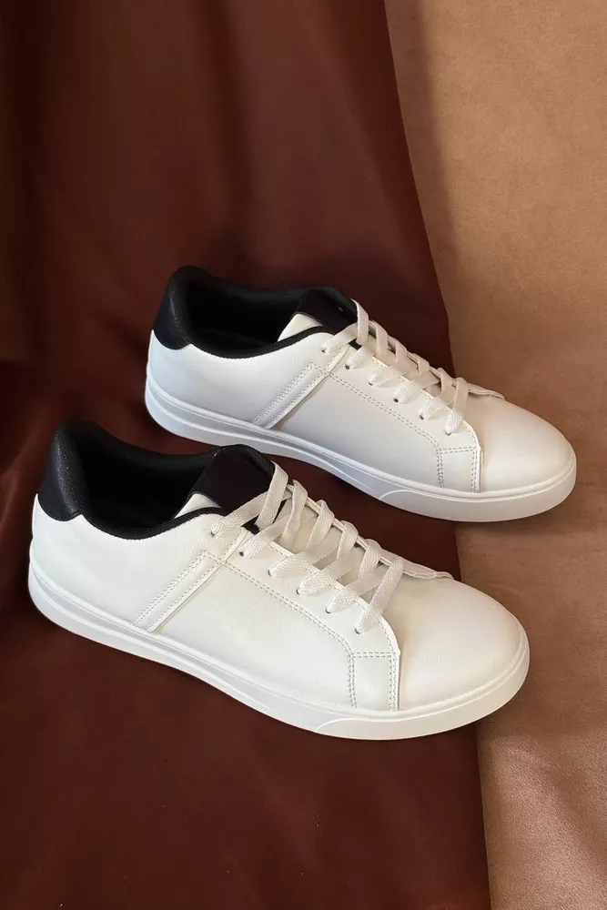 Купить Кеды мужские, цвет бело-черный, 248RR26 - Фото №3