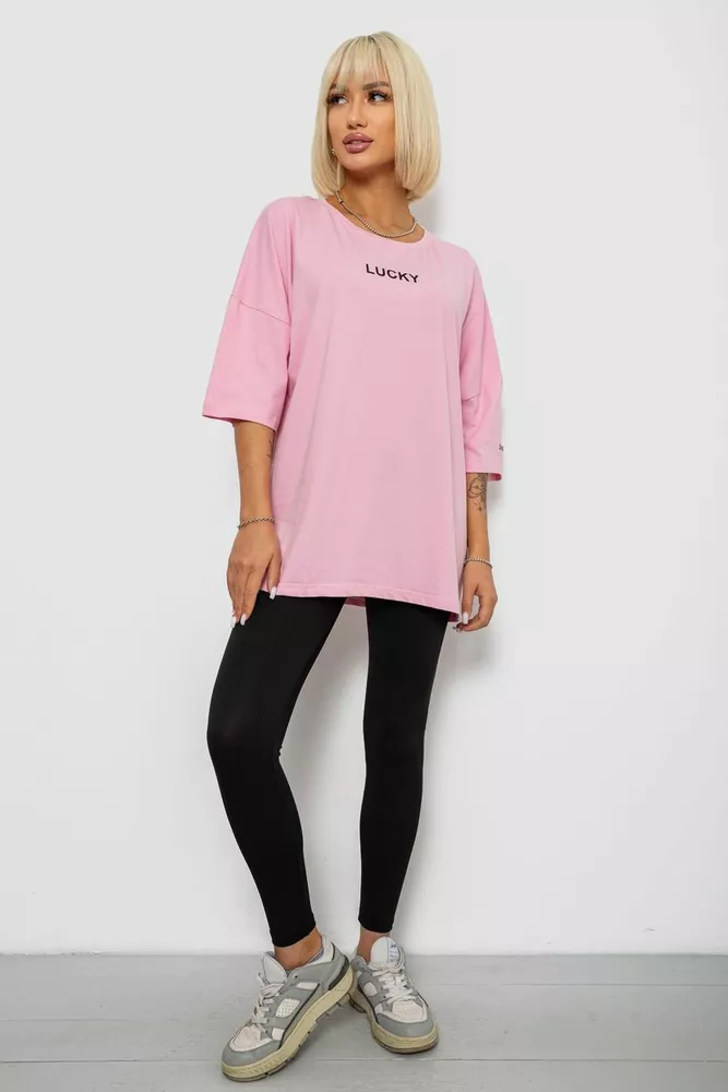 Купить Футболка женская с принтом, цвет розовый, 244R2019 - Фото №2