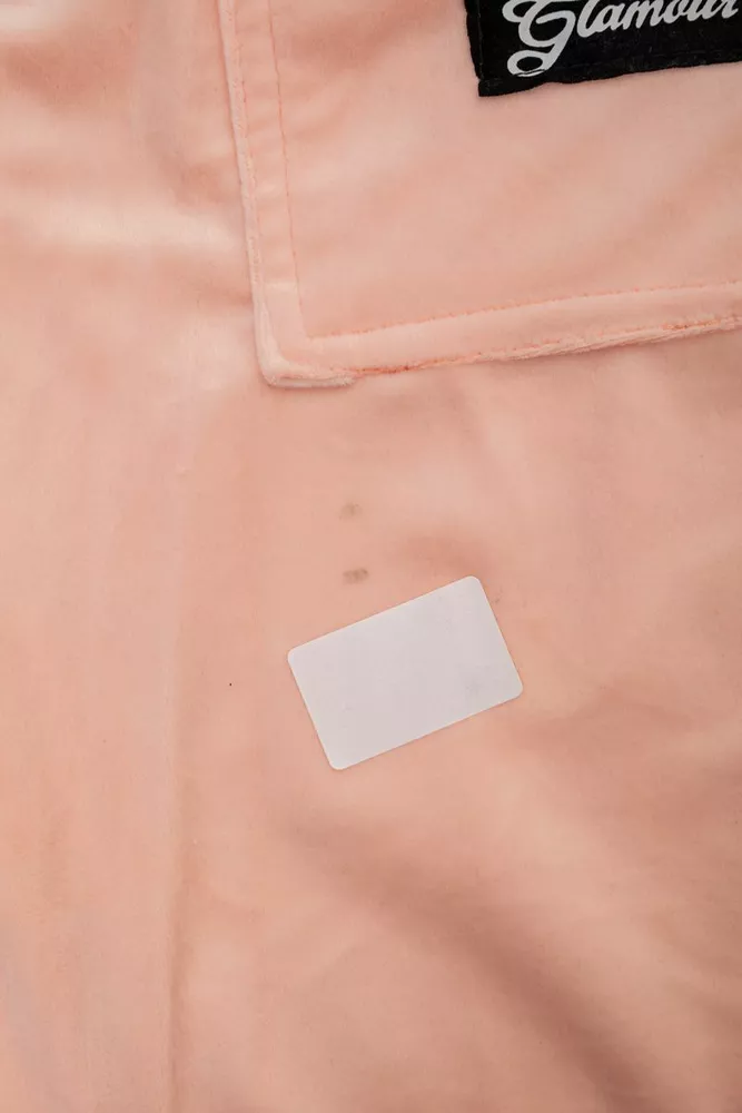 Купити Штани жіночі велюрові  -уцінка, колір персиковий, 238R58473-U-22 - Фото №6