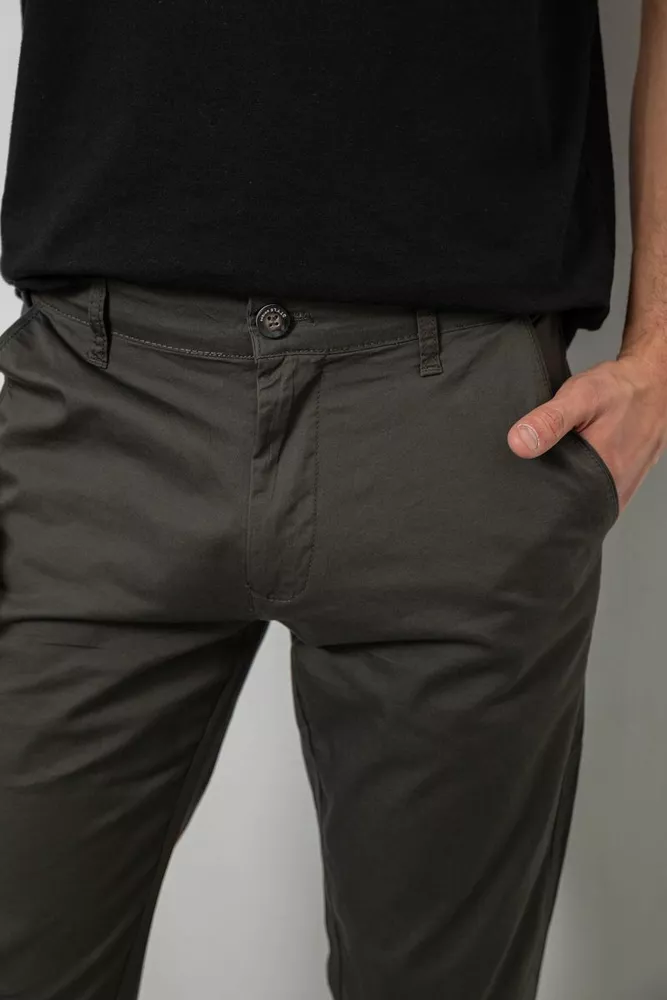 Купить Брюки мужские классические, цвет хаки, 243RXK39-7 - Фото №5
