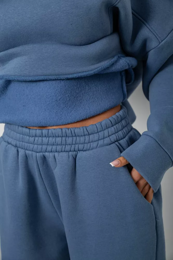 Купить Спортивный костюм женский на флисе, цвет джинс, 247R2016 - Фото №6