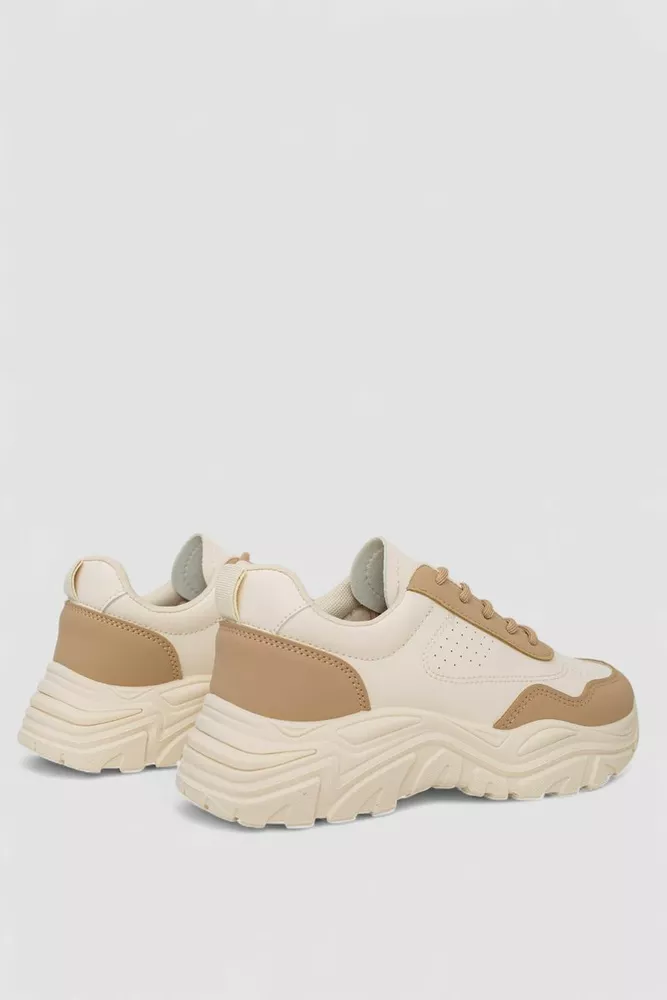 Купить Кроссовки женские, цвет бежевый, 248RA70-65 - Фото №4