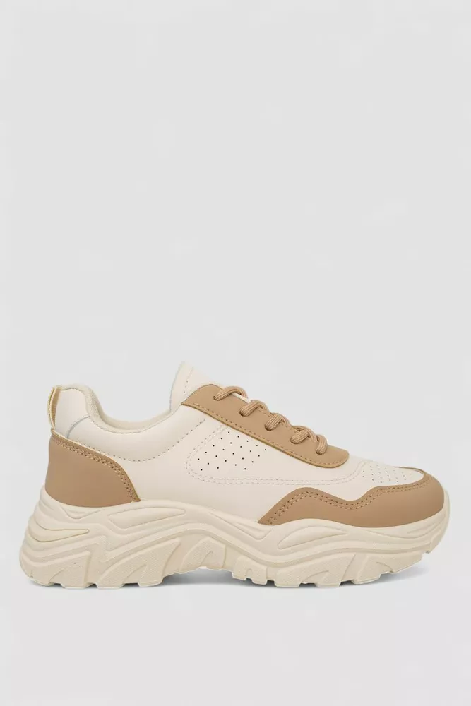 Купить Кроссовки женские, цвет бежевый, 248RA70-65 - Фото №1