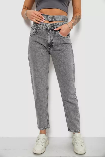 Джинсы женские MOM, цвет серый, 244R1904S21