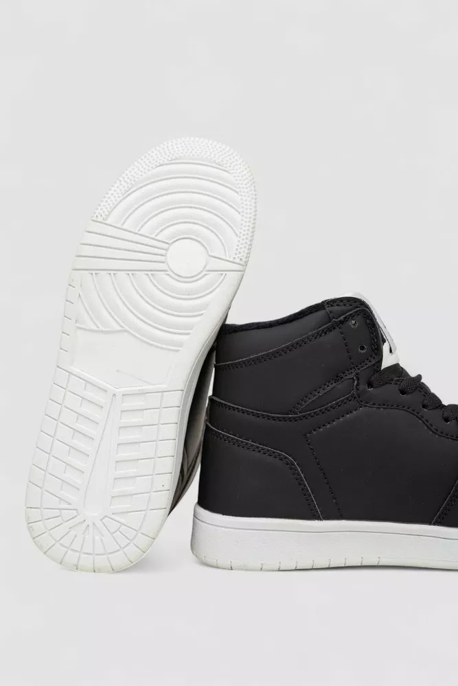 Купить Кроссовки женские зимние на меху, цвет черно-белый, 248RH1030 - Фото №5