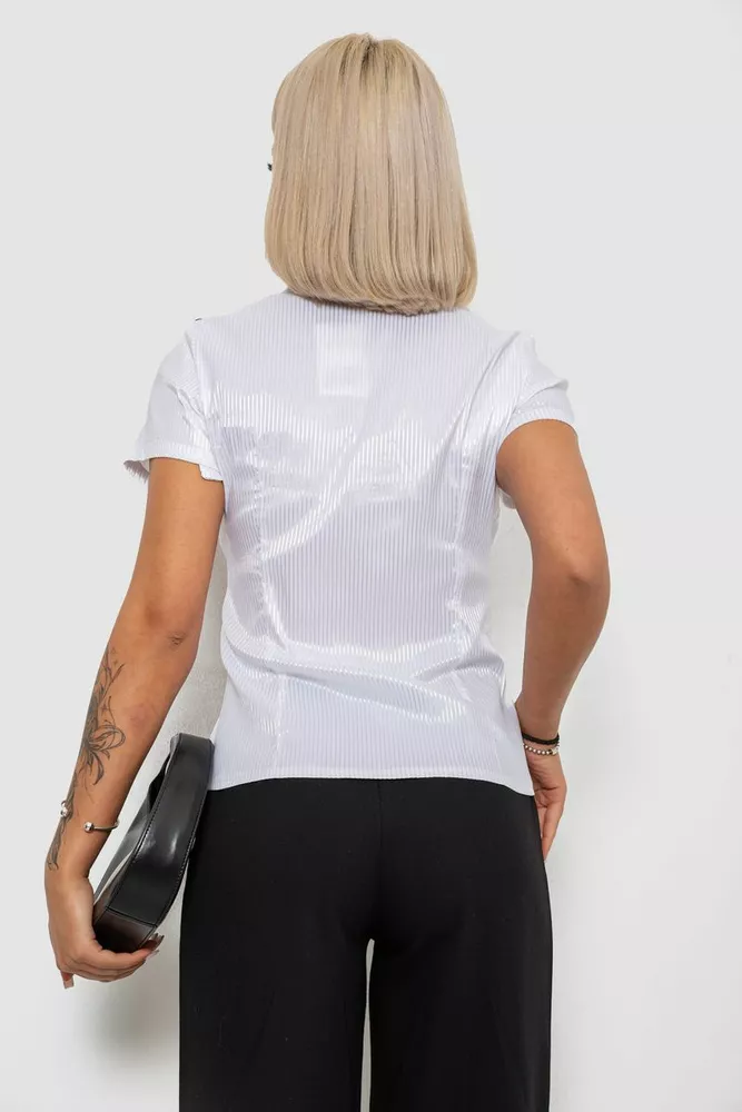 Купить Рубашка классическая в полоску, цвет белый, 230R668-2 - Фото №4