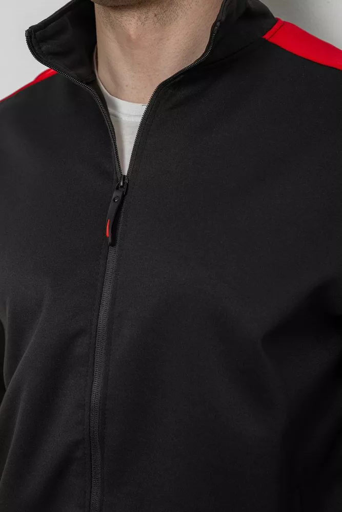 Купити Спортивний костюм чоловічий двонитка, колір чорний, 129R5215 оптом - Фото №5